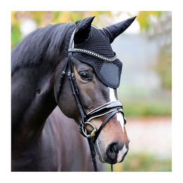 Kavalkade Fliegenhaube Easy mit Bestickungsdreieck Schwarz – Bild 1 von 2