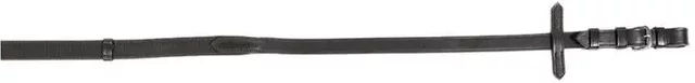 Kavalkade Gummizügel mit Stegen 20 mm für Ponys in Schwarz Silber – Bild 1 von 4