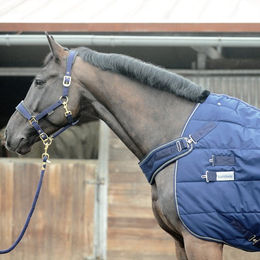 Kavalkade Halifax 2in1 Stall- und Führanlagendecke für Pferde Blau 400g - 400 g – Bild 1 von 2