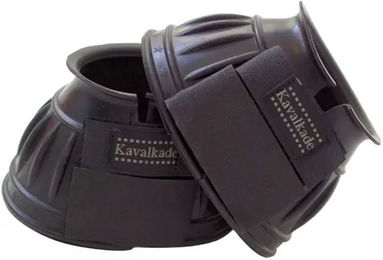 Produktbild von Kavalkade Hufglocken Gamaschen aus Gummi Schwarz für Warmblut