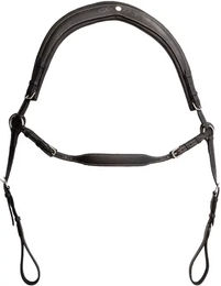 Kavalkade Jerome Vorderzeug und Jagdhalsband für Pferde aus Leder in Schwarz – Bild 1 von 7