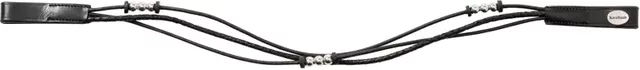 Produktbild von Kavalkade Joy Stirnband für Pferde aus Leder in Schwarz Silber oder Braun