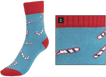 Produktbild von Kavalkade KavalSocks Christmas-Shorties Reitsocken aus Baumwolle Unisex Größe 35/38