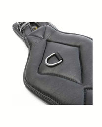 Kavalkade Kurzgurt Soft Comfort aus Leder in Schwarz mit Silberbeschlag 55 cm – Bild 1 von 6