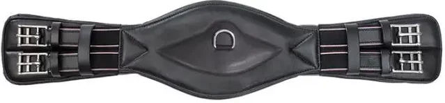 Kavalkade Kurzgurt Soft Comfort aus Leder mit Elastikfunktion in Schwarz – Bild 1 von 5