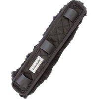 Produktbild von Kavalkade Lammfell Kopf- und Nasenpolster für Pferde Schwarz 28cm