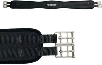 Kavalkade Langgurt Klimatex Sattelgurt Schwarz 130 cm - 130 cm – Bild 1 von 3