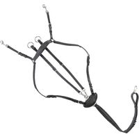 Produktbild von Kavalkade Leder Jagdhalsband und Vorderzeug Dekor für Warmblut Pferde in Schwarz oder Braun
