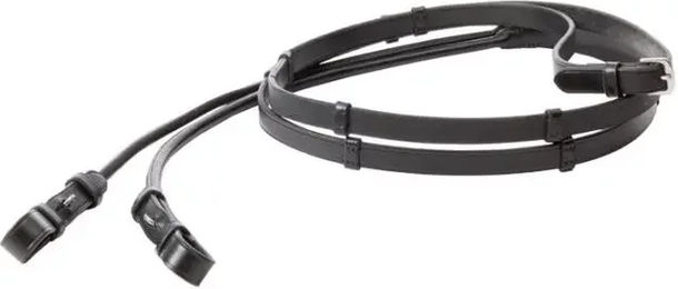Kavalkade Lederzügel Fleur rundgenäht Schwarz 16mm 5er Pack für Warmblut – Bild 1 von 2