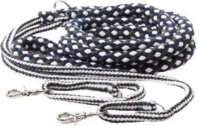 Kavalkade Longierhilfe Soft für Pferde aus Nylon in Anthrazit-Weiß-Marine – Bild 1 von 3