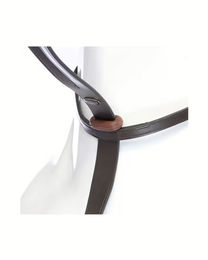 Kavalkade Martingal aus Leder mit Gummistopper Braun – Bild 1 von 2