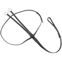 Produktbild von Kavalkade Martingal aus Leder mit Gummistopper für Ponys in Schwarz oder Braun