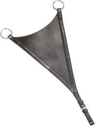 Produktbild von Kavalkade Martingal-Renngabel aus Leder für Warmblut in Schwarz