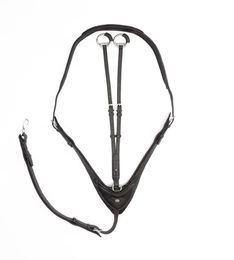 Produktbild von Kavalkade Martingale für Pferde mit weicher Polsterung aus Kunstleder in Schwarz
