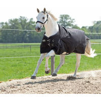 Produktbild von Kavalkade Outdoordecke Alaska IV Fleece Decke für Hunde in Rot und Schwarz