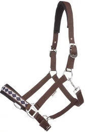 Kavalkade Perlon Halfter Classic Braun für Warmblut – Bild 1 von 3
