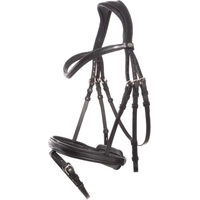 Produktbild von Kavalkade Pferdezaumzeug Robin English mit Flash aus Leder in Schwarz für Ponys