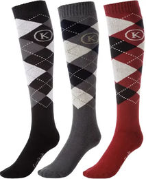 Produktbild von Kavalkade Reitsocken Mix 3er Pack aus Baumwolle Unisex Größe 39/42 Bunt und Schwarz