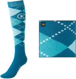 Produktbild von Kavalkade Reitsocken Unisex aus Baumwolle Türkis Bunt Größe 39/42