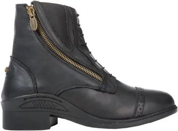 Kavalkade Romulus Reitstiefel aus Leder mit Schnürsenkeln Schwarz Unisex Größe 45 – Bild 1 von 9