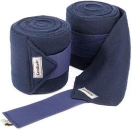 Kavalkade Ruhebänder für Pferde Gamaschen aus Fleece Blau 2er Set – Bild 1 von 3