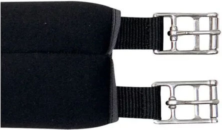 Kavalkade Sattelgurt aus Neopren einseitig elastisch Schwarz 120 cm – Bild 1 von 3