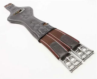 Kavalkade Sattelgurt Soft Comfort aus Leder elastisch Braun 120 cm – Bild 1 von 5