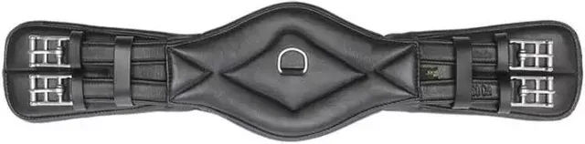 Kavalkade Soft Comfort Pferdegurt aus weichem Leder in Schwarz – Bild 1 von 6
