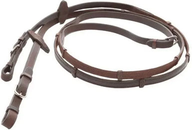 Kavalkade Softgrip Zügel 16 mm Braun für Warmblut – Bild 1 von 4