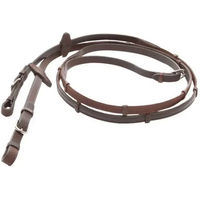 Produktbild von Kavalkade Softgrip Zügel aus Leder für Ponys 16 mm Braun Silber