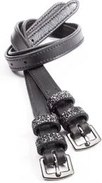 Produktbild von Kavalkade Sporenriemen aus Leder in Schwarz Grau 40,5 cm