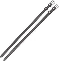 Kavalkade Sporenriemen Crystal mit Strass aus Leder in Schwarz – Bild 1 von 2