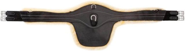 Kavalkade Stollenschutzgurt Excellence mit Lammfell Schwarz 150 cm – Bild 1 von 2