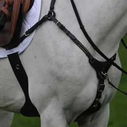 Produktbild von Kavalkade Stollenschutzgurt SecureX inklusive Vorderzeug Schwarz 135 cm