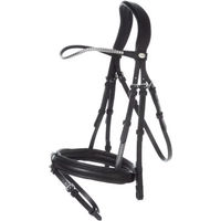 Produktbild von Kavalkade Trense Clinchesse aus Leder für Warmblut in Schwarz-Silber