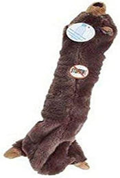 KAZ SKINEEEZ Big Bite Bear Plüschspielzeug für Hunde mit Flasche 2er Pack Braun – Bild 1 von 6