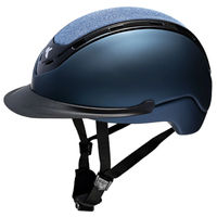 Produktbild von KED Reithelm Nomic Shine Navy Matt Blau