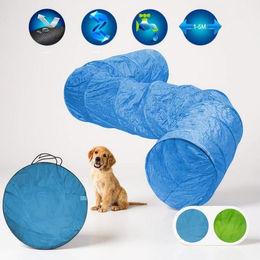 KEINerlei Agility-Tunnel für Hunde aus Nylon mit 12 Heringen und Transporttasche 500x55cm – Bild 1 von 5