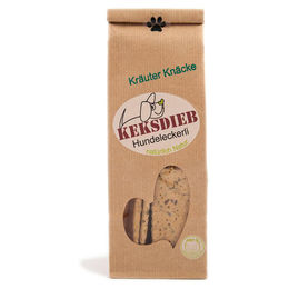 Keksdieb Kräuter Knäcke Hundeleckerli Huhn Vegan Ohne Zucker 100 g - 100 g – Bild 1 von 2