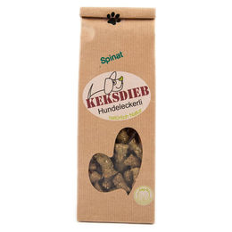 Produktbild von Keksdieb Spinat Power Kissen Huhn Belohnungssnack ohne Zucker 100 g - 100 g