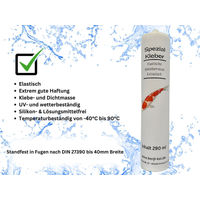 Produktbild von KENJI KOI Spezialkleber Lösungsmittel- und Silikonfrei 290 ml Kartusche für Teichbau und Koiteiche - 290 ml