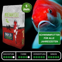 Produktbild von KENKOU Nr.1 Vital Koifutter Schwimm-Pellets mit Lachs 15 kg - 15 kg