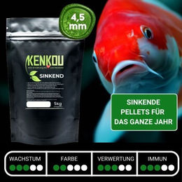 Produktbild von KENKOU Vital Fischfutter sinkend 4,5mm 10 kg