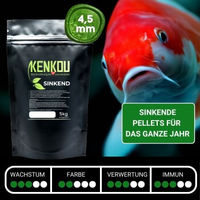 Produktbild von KENKOU Vital Fischfutter sinkend 4,5mm 10 kg