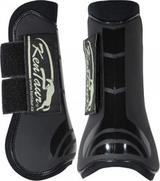 KenTaur Easy Jump Gamaschen aus Kunstleder für Warmblut in Schwarz – Bild 1 von 1