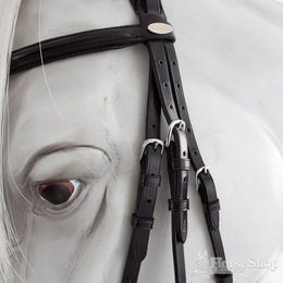 Produktbild von Kentaur Hamilton Trense anatomisch aus Leder für Vollblut in Schwarz oder Braun