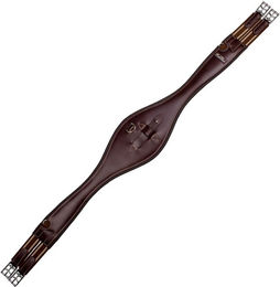 Produktbild von KenTaur Monaco Lederbauchgurt für Pferde anatomisch braun