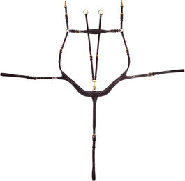 Produktbild von Kentaur Vorderzeug TORINO aus Leder für Warmblut in Braun oder Schwarz