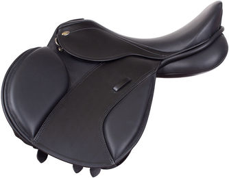 Produktbild von KenTaur Young Jumper Springsattel aus Kalbleder in Schwarz