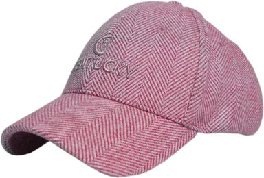 Kentucky Baseballmütze aus Wolle für Damen und Herren in Rosa – Bild 1 von 1